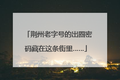 荆州老字号的出圈密码藏在这条街里……