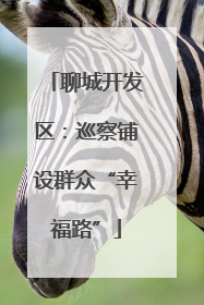 聊城开发区：巡察铺设群众“幸福路”