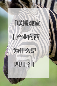 联播观察丨产业向西 为什么是四川？
