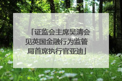 证监会主席吴清会见英国金融行为监管局首席执行官亚迪