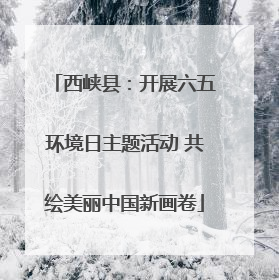 西峡县：开展六五环境日主题活动 共绘美丽中国新画卷
