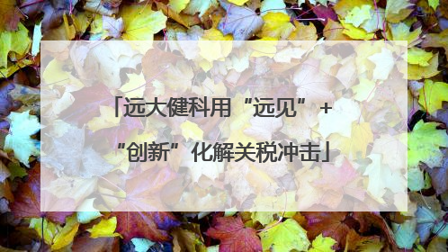 远大健科用“远见”+“创新”化解关税冲击