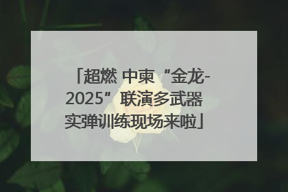超燃 中柬“金龙-2025”联演多武器实弹训练现场来啦