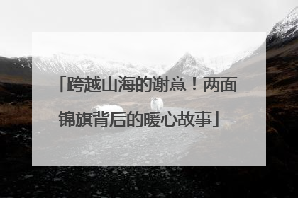 跨越山海的谢意！两面锦旗背后的暖心故事