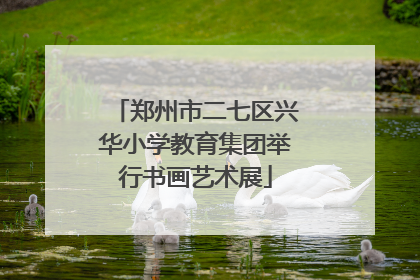 郑州市二七区兴华小学教育集团举行书画艺术展