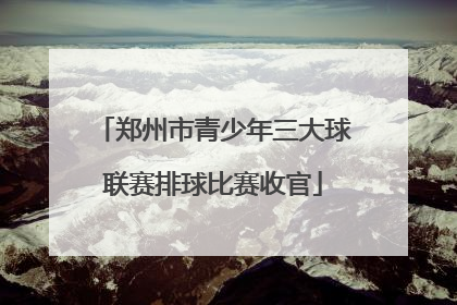 郑州市青少年三大球联赛排球比赛收官