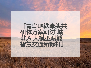 青岛地铁牵头共研体方案研讨 城轨AI大模型赋能智慧交通新标杆
