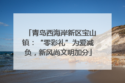 青岛西海岸新区宝山镇：“零彩礼”为爱减负，新风尚文明加分