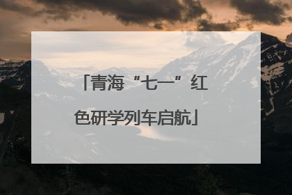 青海“七一”红色研学列车启航