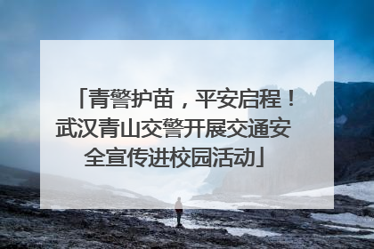 青警护苗，平安启程！武汉青山交警开展交通安全宣传进校园活动