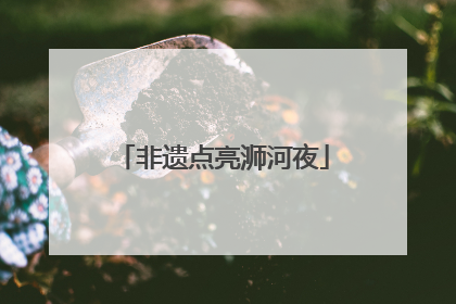 非遗点亮浉河夜
