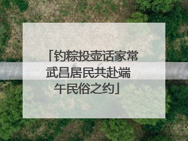 钓粽投壶话家常 武昌居民共赴端午民俗之约