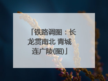 铁路调图：长龙贯南北 青城连广陵(图)