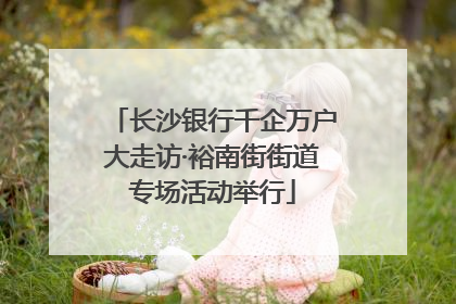 长沙银行千企万户大走访·裕南街街道专场活动举行