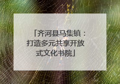齐河县马集镇：打造多元共享开放式文化书院