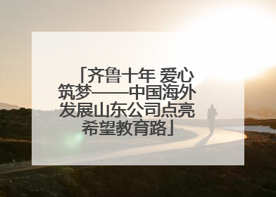 齐鲁十年 爱心筑梦——中国海外发展山东公司点亮希望教育路