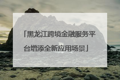 黑龙江跨境金融服务平台增添全新应用场景