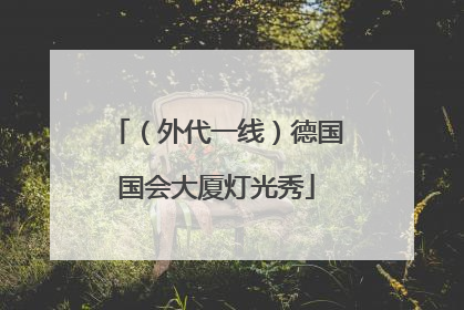 （外代一线）德国国会大厦灯光秀