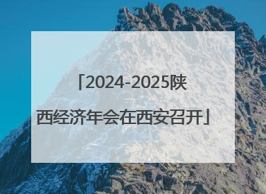 2024-2025陕西经济年会在西安召开