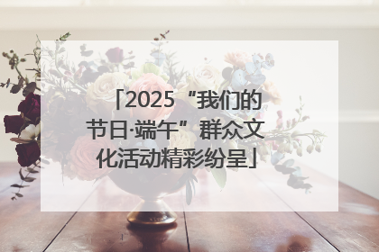 2025“我们的节日·端午”群众文化活动精彩纷呈