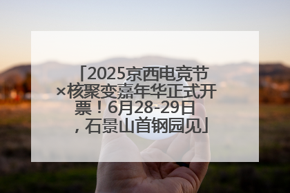 2025京西电竞节×核聚变嘉年华正式开票！6月28-29日，石景山首钢园见