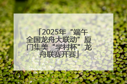 2025年“端午全国龙舟大联动”厦门集美“学村杯”龙舟联赛开赛