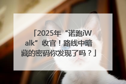 2025年“诺跑iWalk”收官！路线中暗藏的密码你发现了吗？
