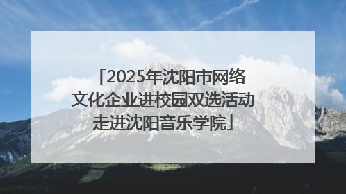 2025年沈阳市网络文化企业进校园双选活动走进沈阳音乐学院