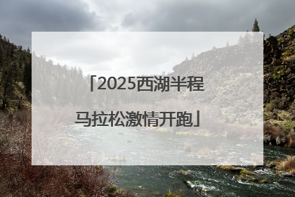 2025西湖半程马拉松激情开跑
