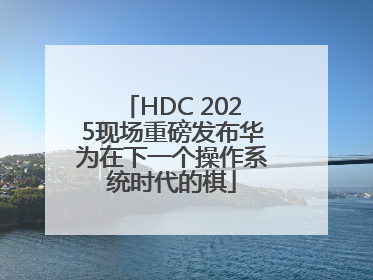 HDC 2025现场重磅发布华为在下一个操作系统时代的棋