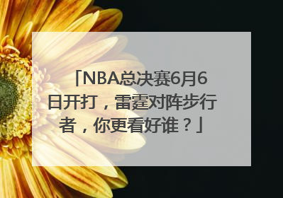 NBA总决赛6月6日开打，雷霆对阵步行者，你更看好谁？